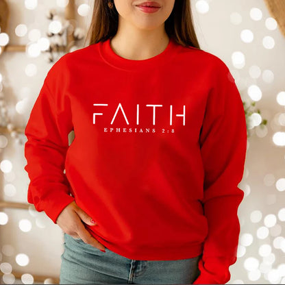 Trendy Faith Sweatshirt Bible Verse Shirt Christian