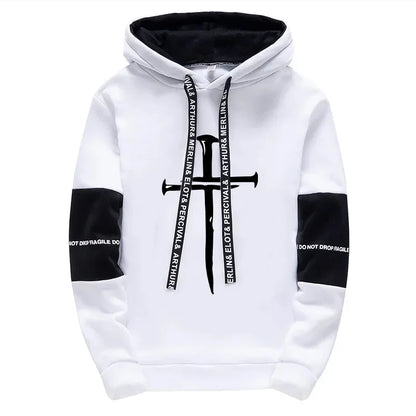 Jesus Cross Printed Hoodie 2025 Trendy