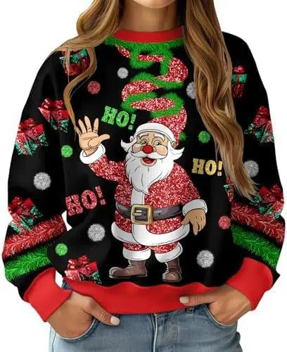 New Christmas Reindeer 3D Print Sweatshirts