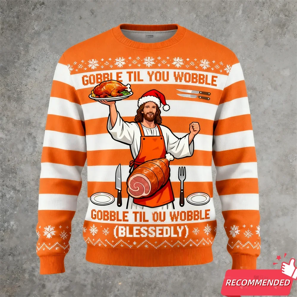 2025 Funny Jesus Ugly Christmas Sweater
