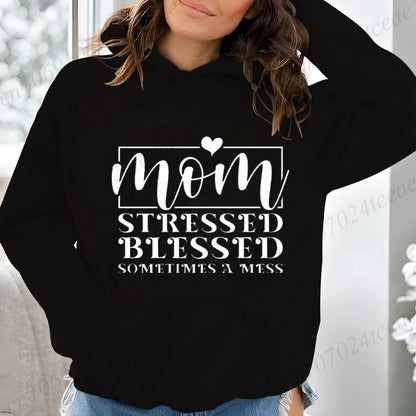 Mom Life Women Hoodie Harajuku Streetwear