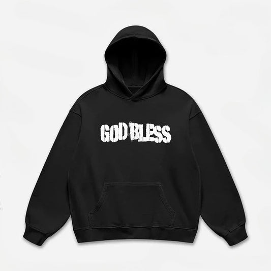 God Bless Children's Prayer Graphic Print Hoodies