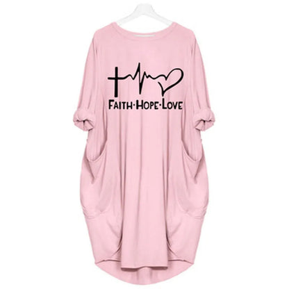 Women's Loose  Long Sleeved Summer Plus Size Dress Autumn  Winter  Joke T-shirt Summer O Neck Short Sleeve Graphic T Shirts