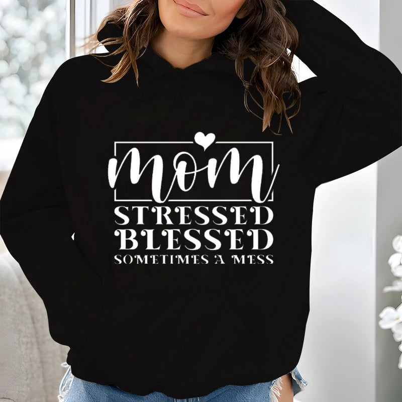 Mom Life Women Hoodie Harajuku Streetwear