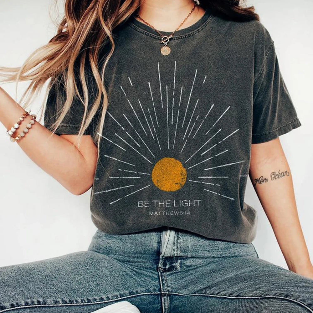 Be The Light Mathew 5 14 Sunburst T-Shirt