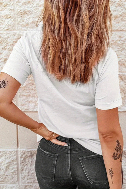 Women'S Spanish Floral T-Shirt "God Is Good"