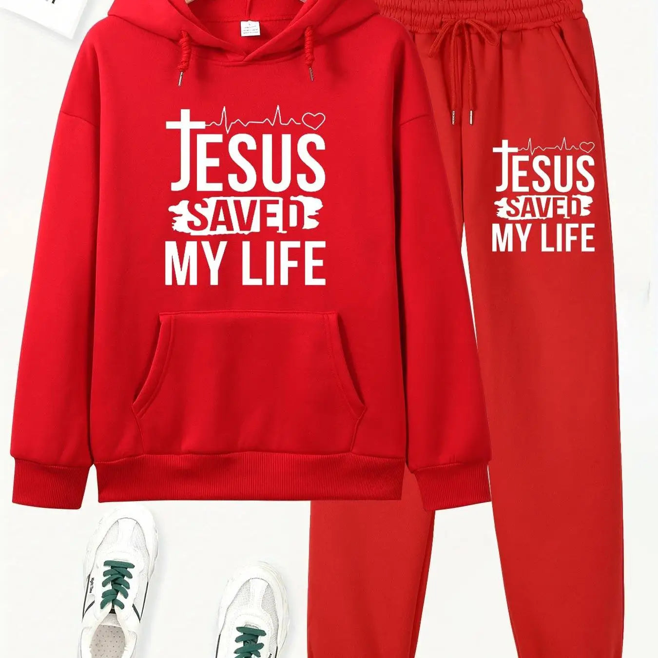 Women's autumn and winter loose hoodie+sweatpants