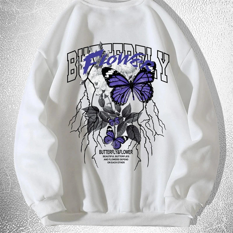 Trend Butterfly Graphic Sweatshirts Fashion