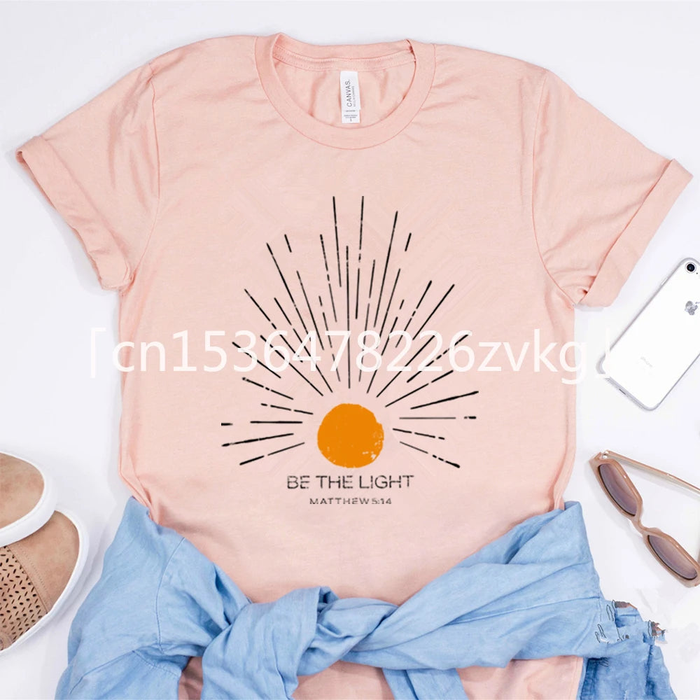 Be The Light Mathew 5 14 Sunburst T-Shirt