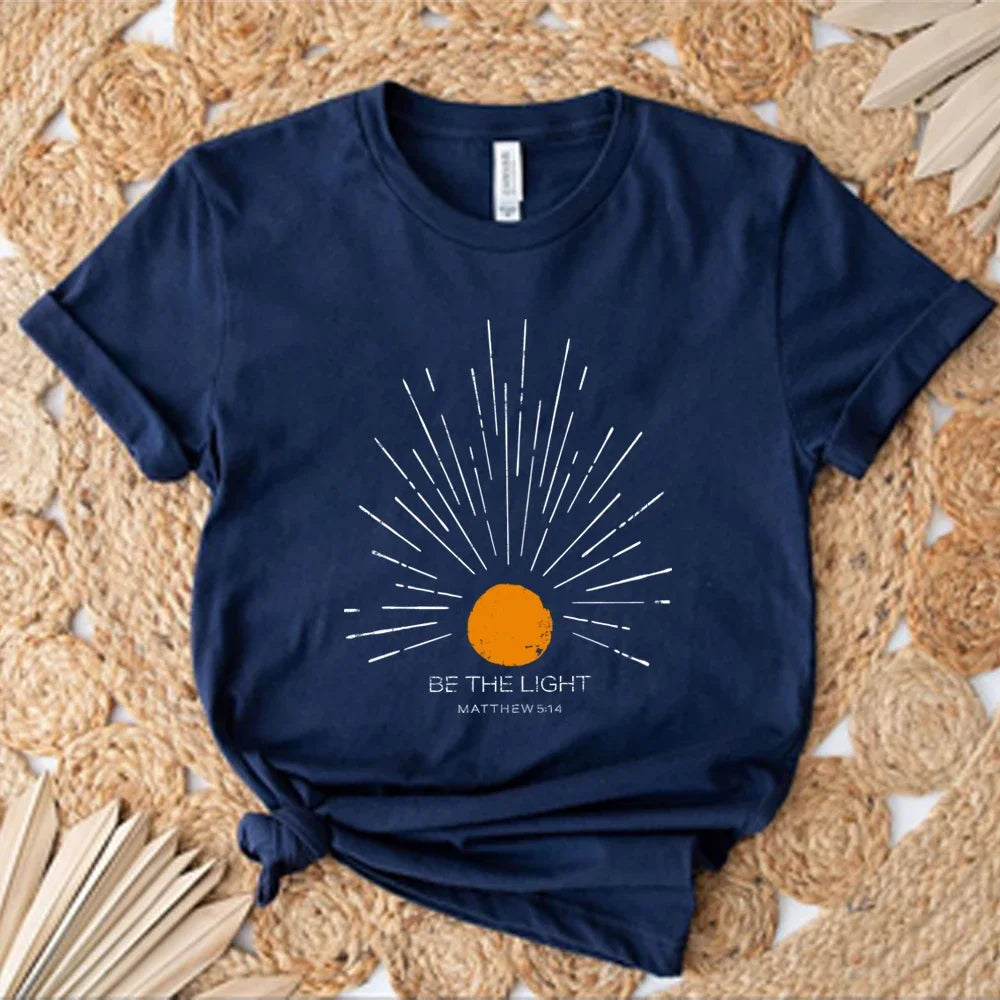 Be The Light Mathew 5 14 Sunburst T-Shirt