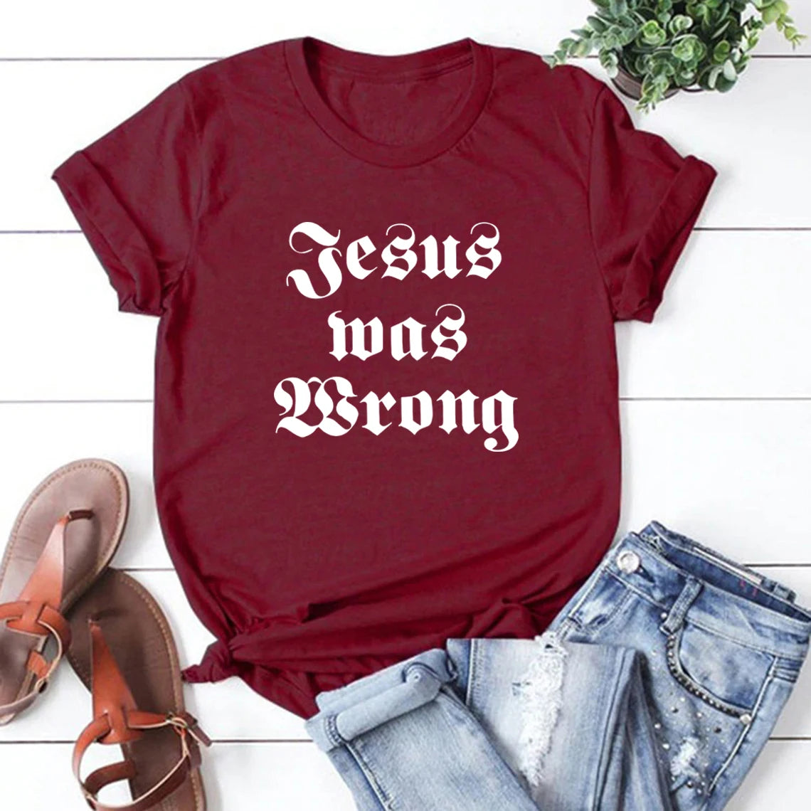 Jesus Was Wrong Short Sleeve Unisex T Shirt